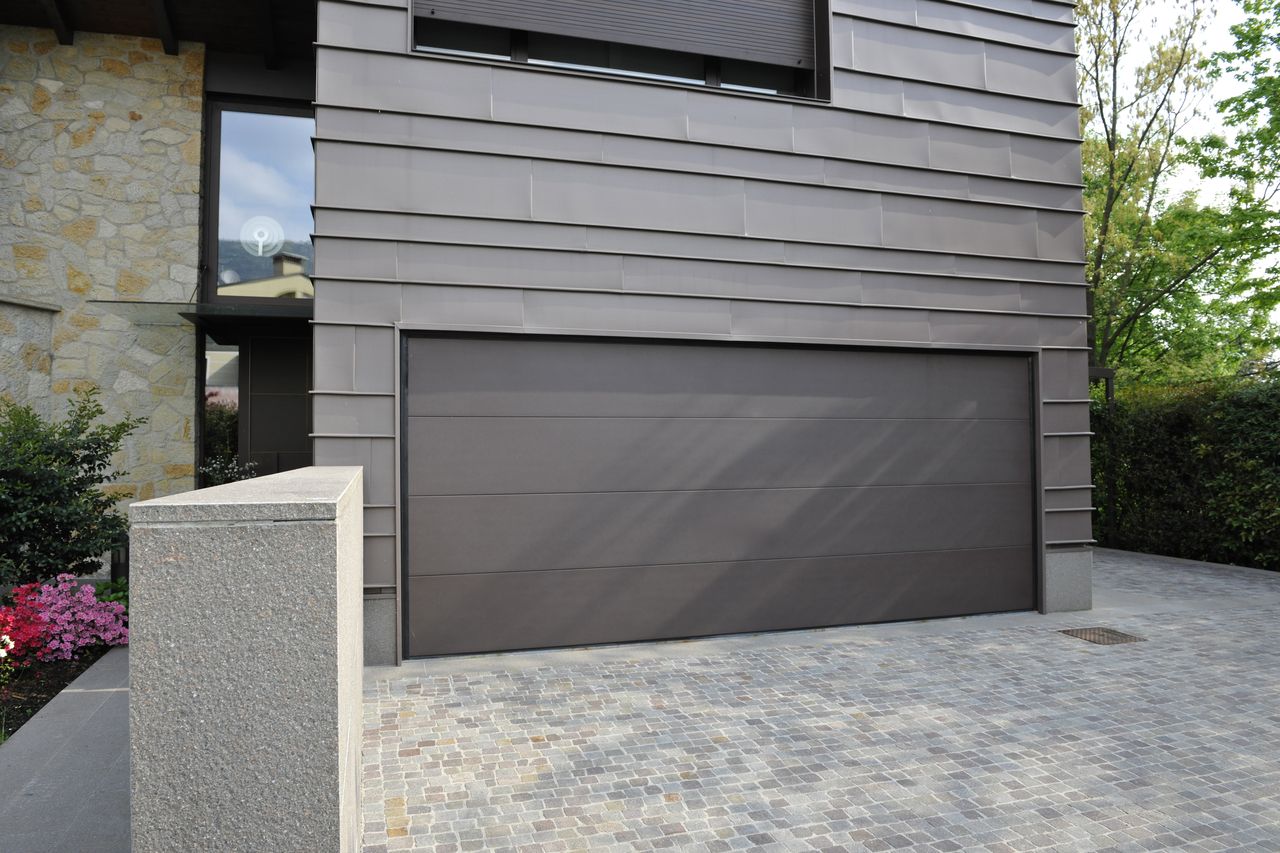 puerta seccional Liso RAL 7016 bis